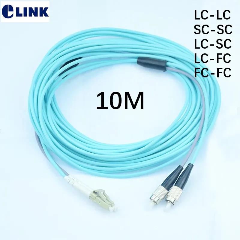 5pcs 10mtr OM3 Armored PatchCord 2 fiber SC-SC LC-LC LC-SC LC-FC armored ftth jumper 2 core optical fibre MM cable duplex ELINK
5pcs 10mtr OM3 Armored PatchCord 2 fiber SC-SC LC-LC LC-SC LC-FC armored ftth jumper 2 core optical fibre MM cable duplex ELINK