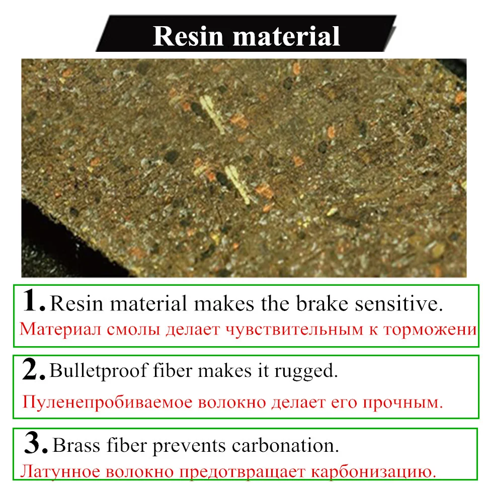 1 пара велосипедных дисковых тормозных колодок для увеличения резиновых