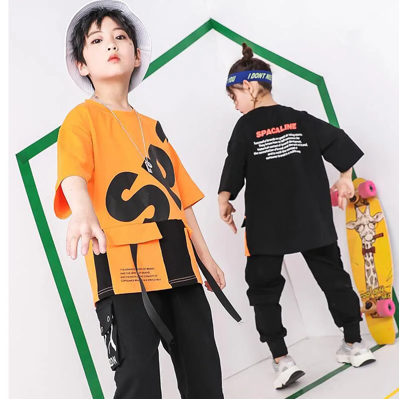 Kids Loose Hip Hop Clothing Outfits Jazz Dance Costumes Tshirt and pants for Girls Boys Ballroom Party Dancing Streetwear Suits
Kids Loose Hip Hop Clothing Outfits Jazz Dance Costumes Tshirt and pants for Girls Boys Ballroom Party Dancing Streetwear Suits