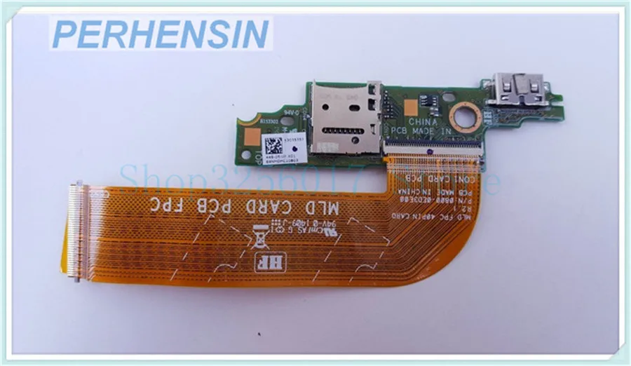FOR Dell FOR Venue 11 Pro 5130 T11G Micro SD Card Reader Board w Cable 69NM0MC10B03
FOR Dell FOR Venue 11 Pro 5130 T11G Micro SD Card Reader Board w Cable 69NM0MC10B03