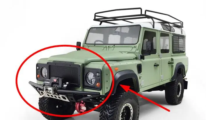 Металлический передний/задний бампер с KTRC для 1/10 RC RC8WD D110 D90 Defender rover Land G2 грузовика