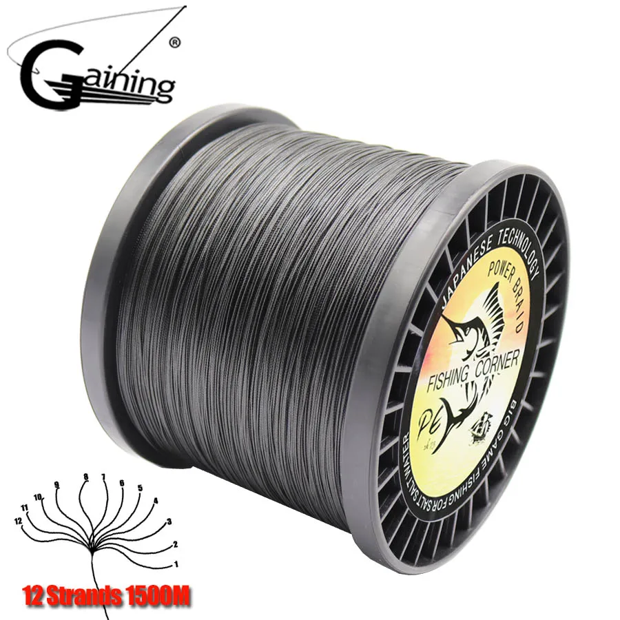 1500M PE Line 12 Strands Braided Fishing Line Super Strong Japan Multifilament 35-180LB Carp Fishing Pesca
1500M PE Line 12 Strands Braided Fishing Line Super Strong Japan Multifilament 35-180LB Carp Fishing Pesca