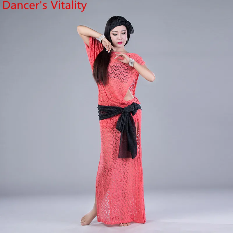 Профессиональные костюмы для танца живота Кружева Belly Dance Set 3шт. Hearddress + Dress Scarf For