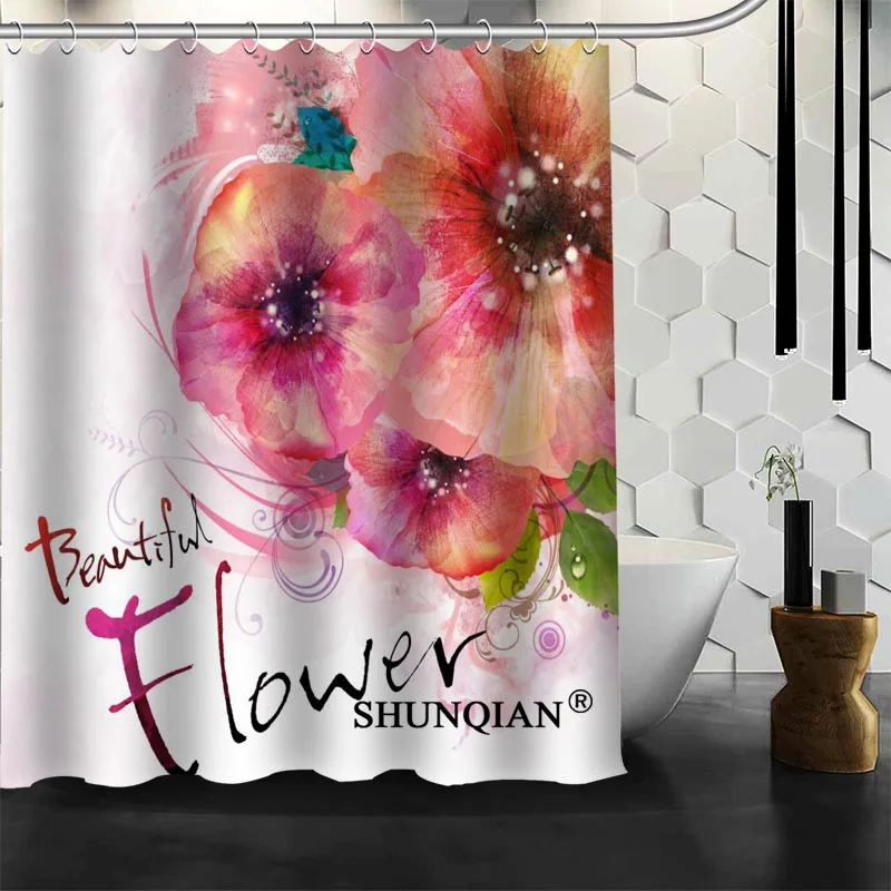 New Custom Flower Vector Shower Curtains Polyester Bathroom Waterproof Bath Curtain Size 150X180cm165X200cm180X200cm
New Custom Flower Vector Shower Curtains Polyester Bathroom Waterproof Bath Curtain Size 150X180cm165X200cm180X200cm