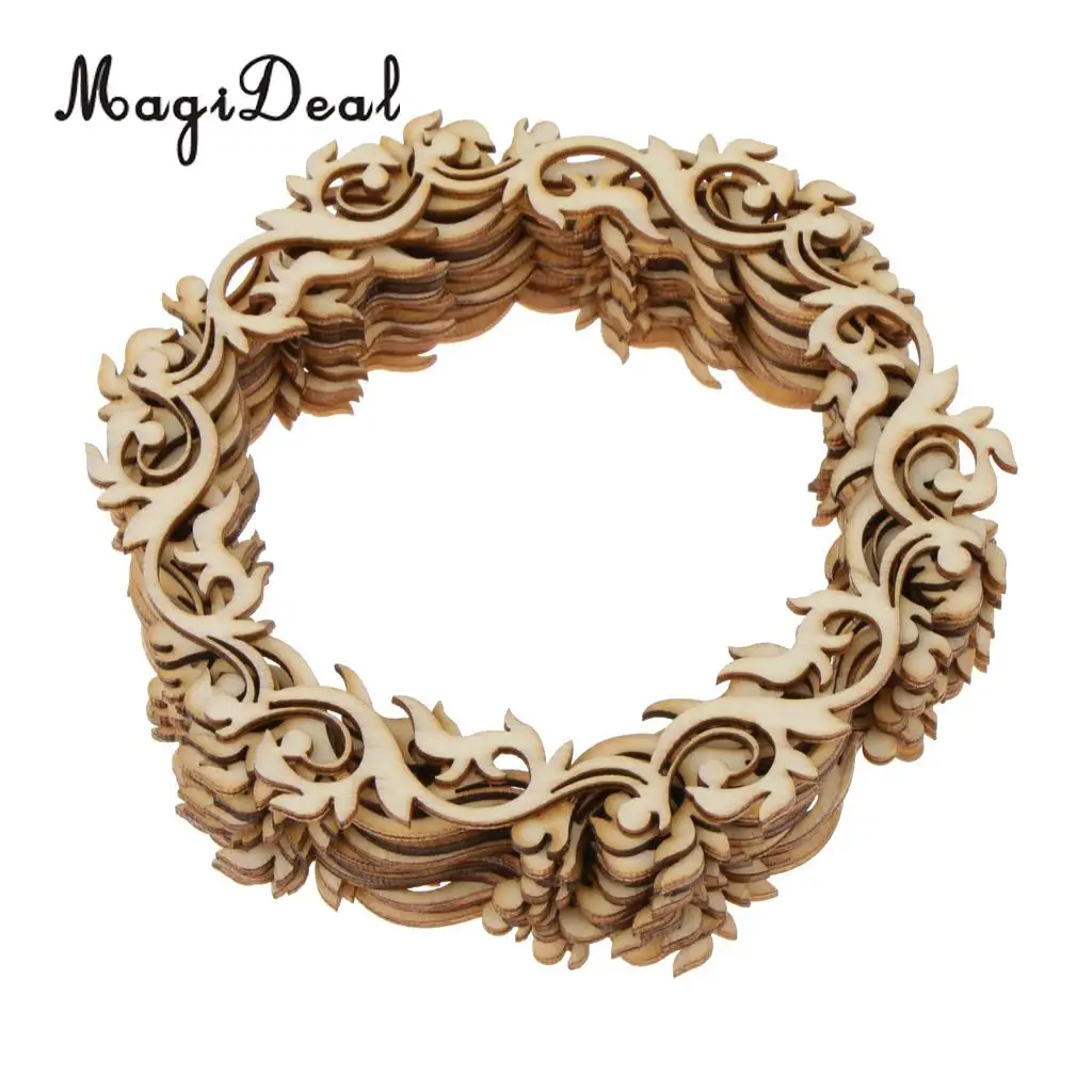MagiDeal 12pcs Vintage Blank Round Flower Wreath Wooden Craft Hanging Gift Tags Labels Ornament DIY Craft
MagiDeal 12pcs Vintage Blank Round Flower Wreath Wooden Craft Hanging Gift Tags Labels Ornament DIY Craft