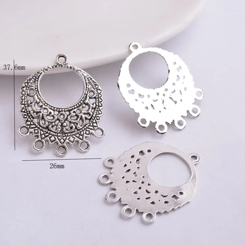 50pcs Vintage Tibetan silver Round Earrings Connectors Big Flower Long Hanging Ear DIY Earrings Statement Jewelry
50pcs Vintage Tibetan silver Round Earrings Connectors Big Flower Long Hanging Ear DIY Earrings Statement Jewelry