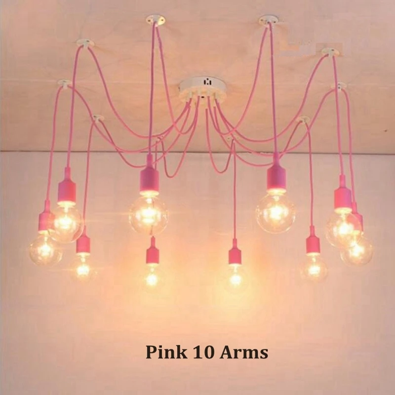 Chandelier Nursery Pendant Light Multi-color Cords E27 Wire Spider Lamp Silicone For Kitchen Living Room Bedroom Deco Decoration
Chandelier Nursery Pendant Light Multi-color Cords E27 Wire Spider Lamp Silicone For Kitchen Living Room Bedroom Deco Decoration