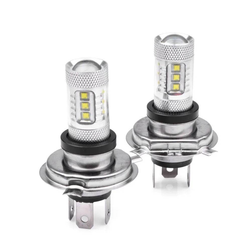 Сделка! 2 шт. светодиодные лампы H4 Cree 16 SMD 80 Вт|canbus error free|led projector lenserror free |
