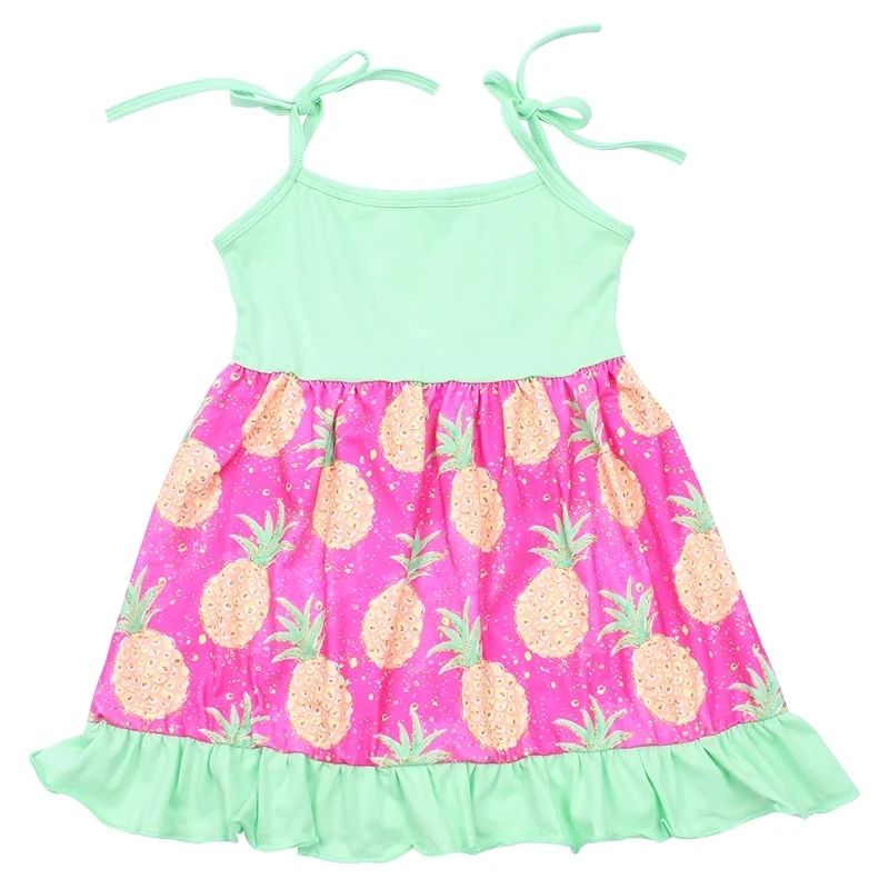 Holiday beach style children summer clothing pineapple printed halter dress for baby girls plus size milk silk frocks design
Holiday beach style children summer clothing pineapple printed halter dress for baby girls plus size milk silk frocks design