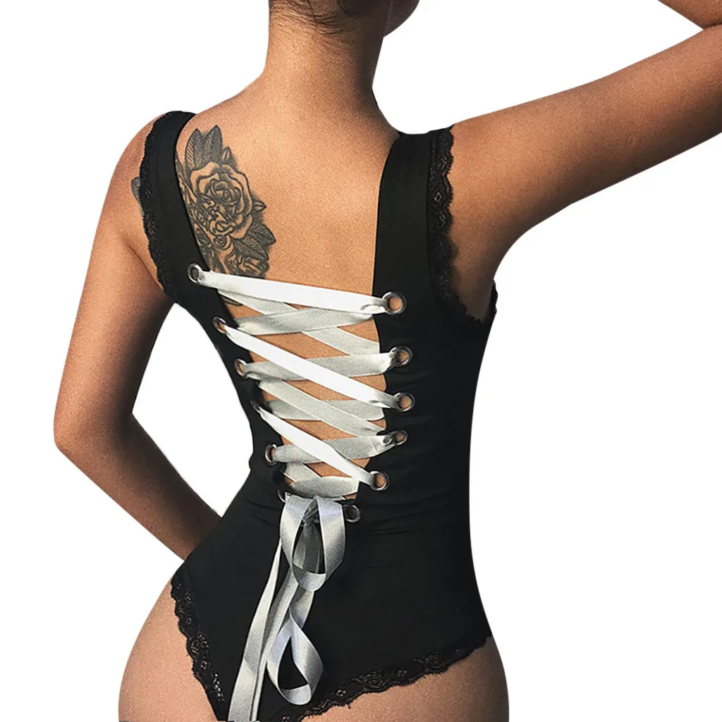Women Ladies Summer Fashion Casual Skinny Sexy Open Back Lace Cross Banded Lace Up Bikini Jumpsuit Combinaison Pantalon Femme 50
Women Ladies Summer Fashion Casual Skinny Sexy Open Back Lace Cross Banded Lace Up Bikini Jumpsuit Combinaison Pantalon Femme 50