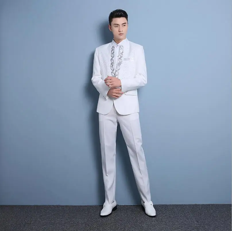 High quality Sequin suit Korean Slim stage chorus costume men's Suits singer host Men clothing fashion Groom's wedding dress
High quality Sequin suit Korean Slim stage chorus costume men's Suits singer host Men clothing fashion Groom's wedding dress