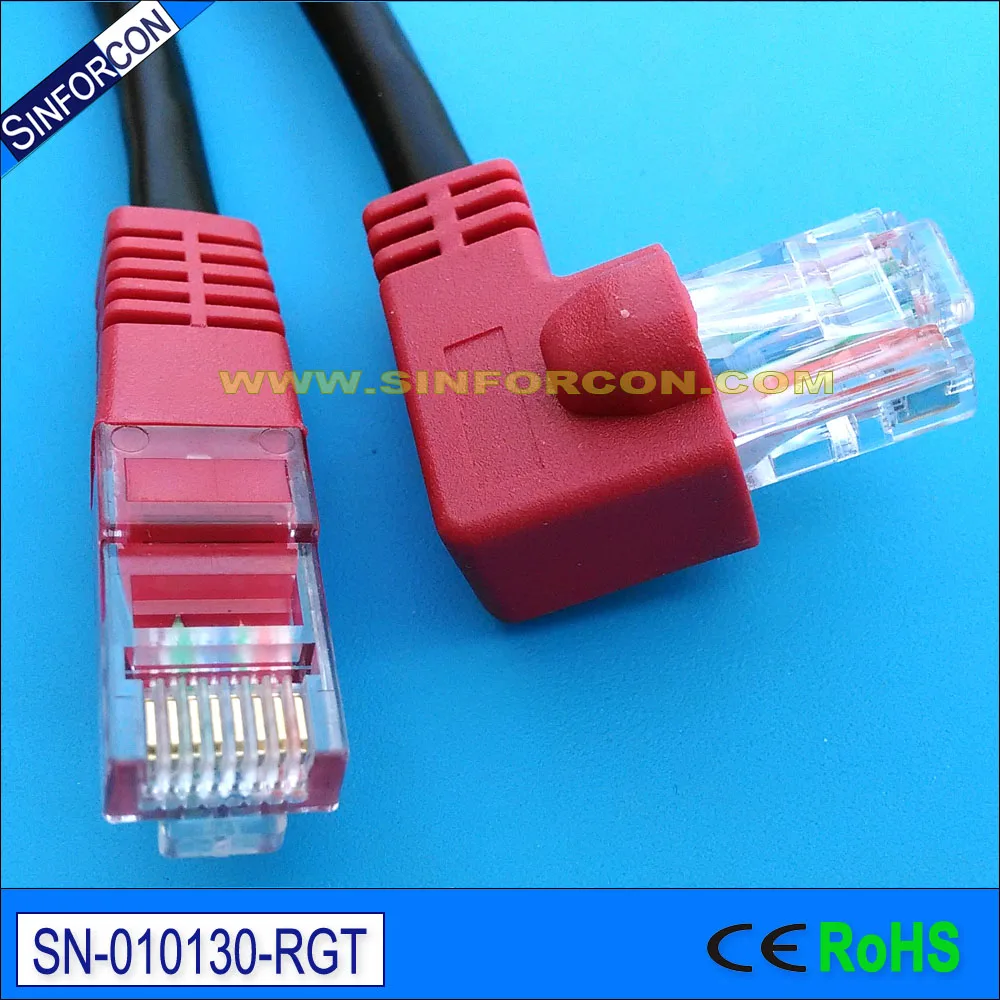 8P8C L Shape RJ45 Modular Lan Angled Patch Cable Elbow Plug 100M Ethernet CAT5E UTP Patch Cord
8P8C L Shape RJ45 Modular Lan Angled Patch Cable Elbow Plug 100M Ethernet CAT5E UTP Patch Cord