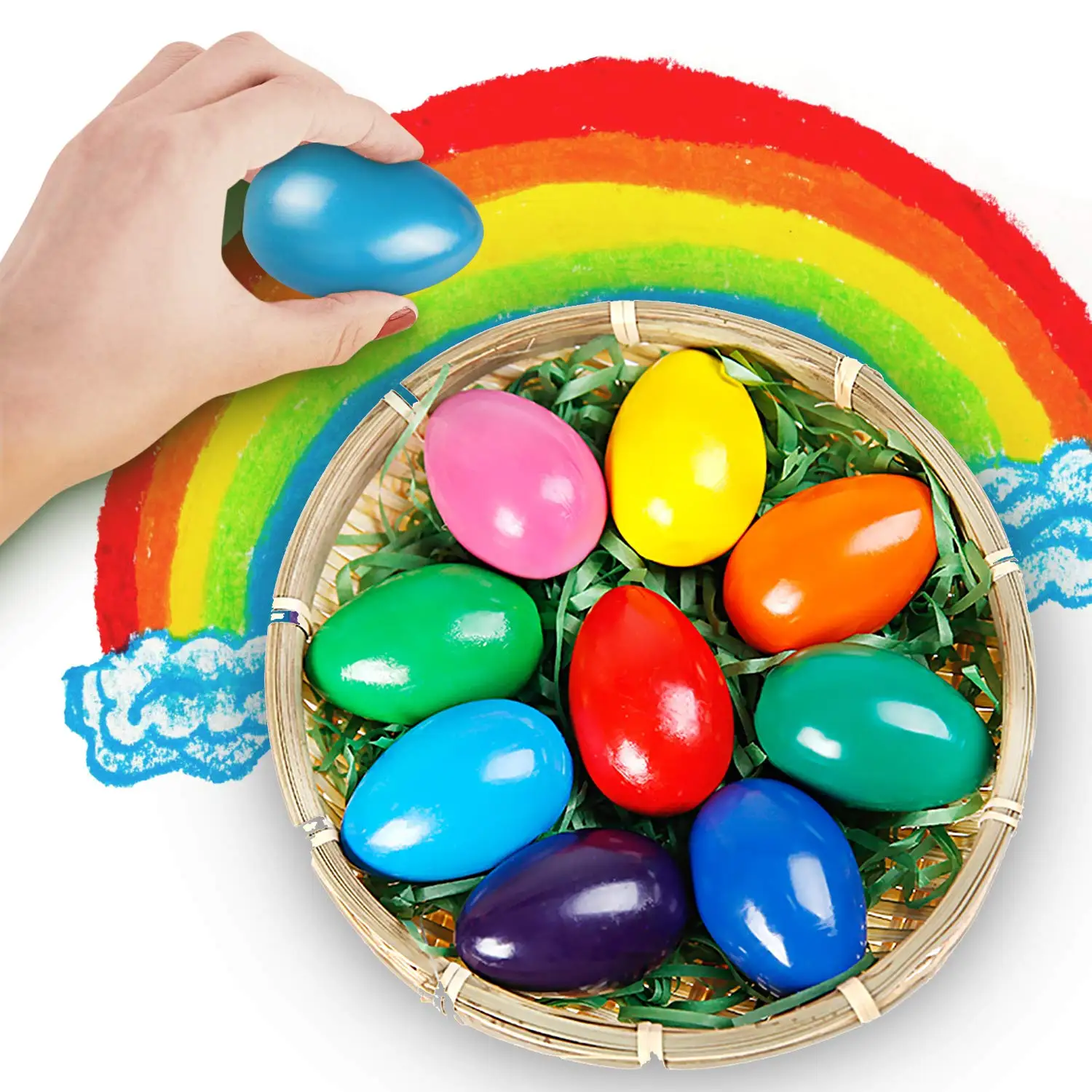 9 Colors Egg Crayons Palm Grasp Crayons for Kids Non Toxic Paint Washable Crayons Baby,Children,Boys Girls
9 Colors Egg Crayons Palm Grasp Crayons for Kids Non Toxic Paint Washable Crayons Baby,Children,Boys Girls