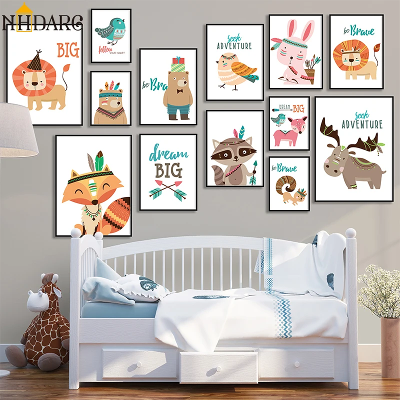 Kids Motivational Deer Fox Lion Big Dream Canvas Painting Posters And Prints Art Nordic Animals Wall Pictures Room Bedroom Decor
Kids Motivational Deer Fox Lion Big Dream Canvas Painting Posters And Prints Art Nordic Animals Wall Pictures Room Bedroom Decor
