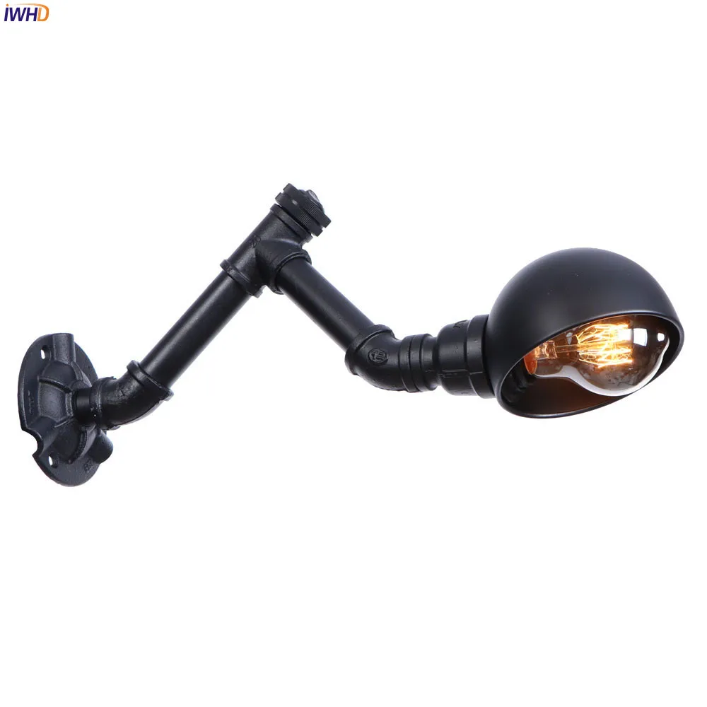 IWHD Iron Vintage LED Wall Lamp Fixtures Home Bathroom Light Retro Iron Water Pipe Wandlamp Bedside Living Room Luminaire
IWHD Iron Vintage LED Wall Lamp Fixtures Home Bathroom Light Retro Iron Water Pipe Wandlamp Bedside Living Room Luminaire