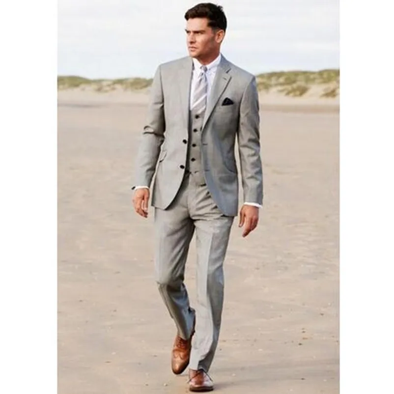 Grey Groom Tuxedos Best Man Wedding Suits Slim Fit Formal Wedding Party Evening Prom Suit Custom Made (jacket+pant+vest)
Grey Groom Tuxedos Best Man Wedding Suits Slim Fit Formal Wedding Party Evening Prom Suit Custom Made (jacket+pant+vest)