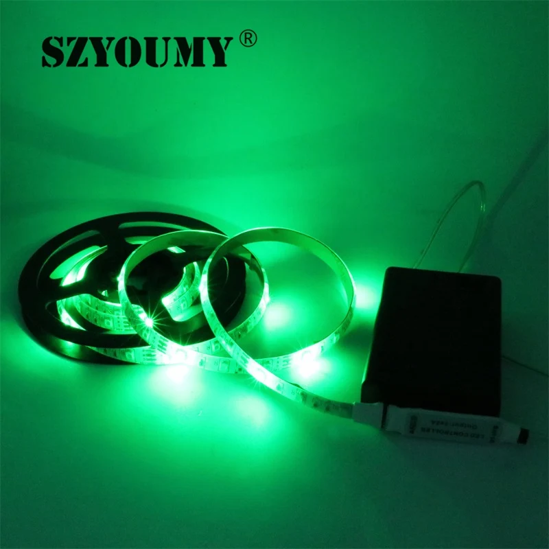 SZYOUMY RGB Led Light Strip Battery Powered+RGB Remote Controller+24 Key Controller+Battery Box SMD 3528 IP65 Waterproof
SZYOUMY RGB Led Light Strip Battery Powered+RGB Remote Controller+24 Key Controller+Battery Box SMD 3528 IP65 Waterproof
