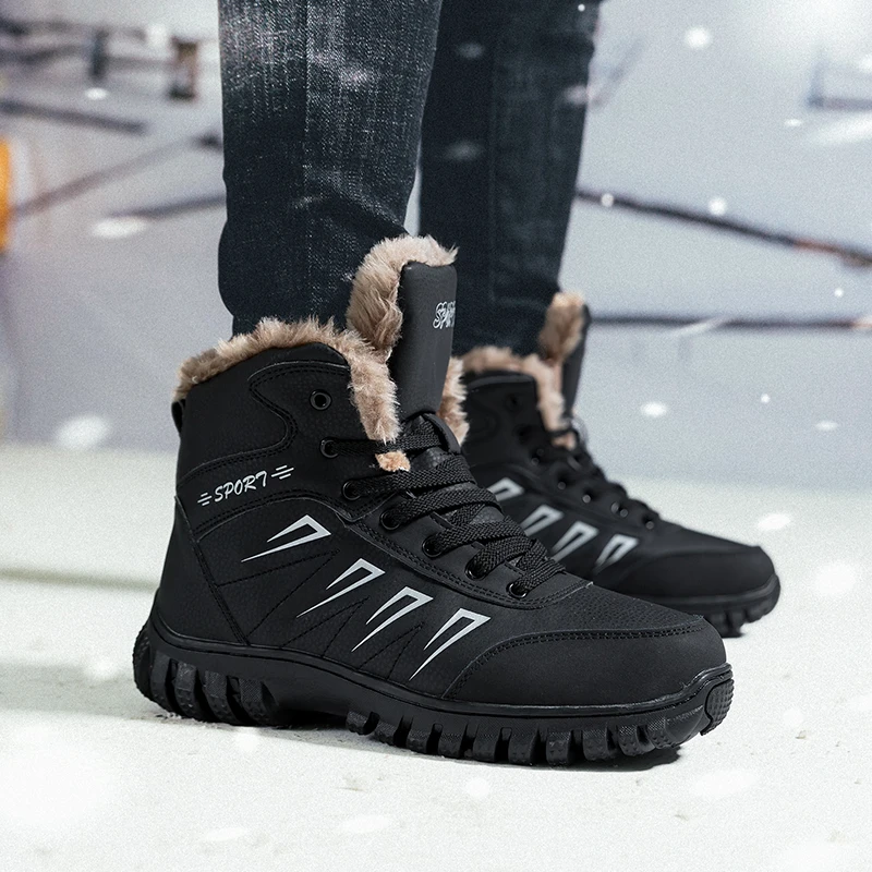 YIQITAZER Men Ankle Shoes Man Snow Boots Geniune Leather Warm Winter Boots Outdoor Men Boots Climbing Winter men Shoes Plus Size
YIQITAZER Men Ankle Shoes Man Snow Boots Geniune Leather Warm Winter Boots Outdoor Men Boots Climbing Winter men Shoes Plus Size
