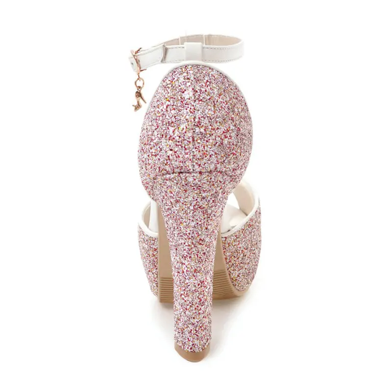 Fanyuan Women ankle Strap Sandals 12CM High Heels Platform Shoes Woman Bling Party Wedding Shoes Summer Platform Sandals
Fanyuan Women ankle Strap Sandals 12CM High Heels Platform Shoes Woman Bling Party Wedding Shoes Summer Platform Sandals