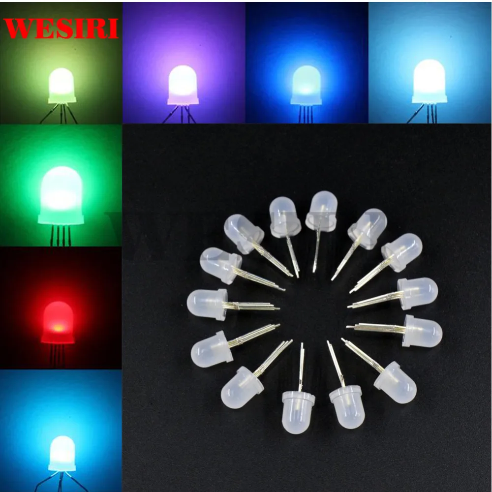 10 шт. 1000 чипсет DC5V WS2811 PL9823 APA106 внутри круглой шапки F5 5 мм F8 8 RGB светодиодный