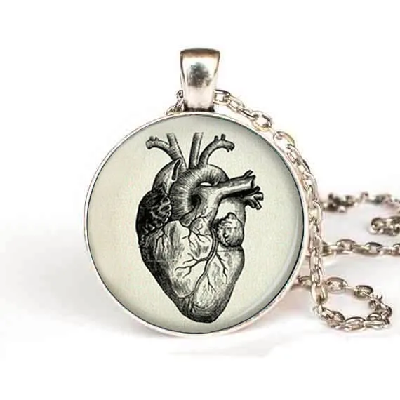 New Steampunk Vintage Halloween anatomical heart pendant anatomical heart necklace anatomical heart jewelry for men women
New Steampunk Vintage Halloween anatomical heart pendant anatomical heart necklace anatomical heart jewelry for men women