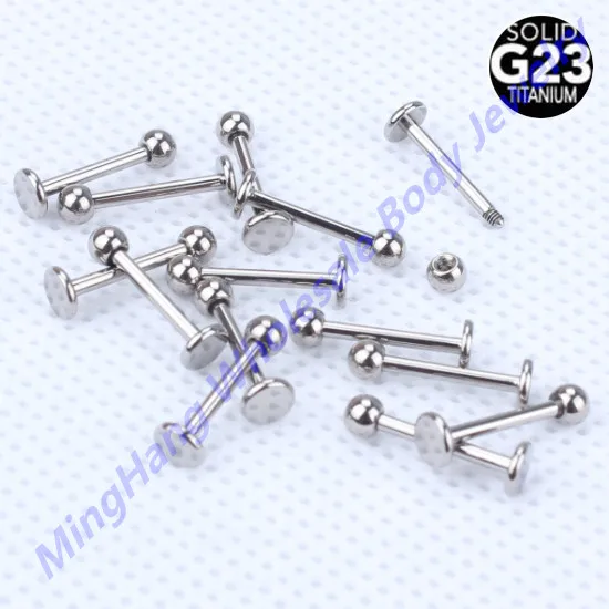 G23 Titanium 16g Labret Lip Piercing Ear Cartilage Earring Tragus Bars Stud Body Piercing Jewelry
G23 Titanium 16g Labret Lip Piercing Ear Cartilage Earring Tragus Bars Stud Body Piercing Jewelry