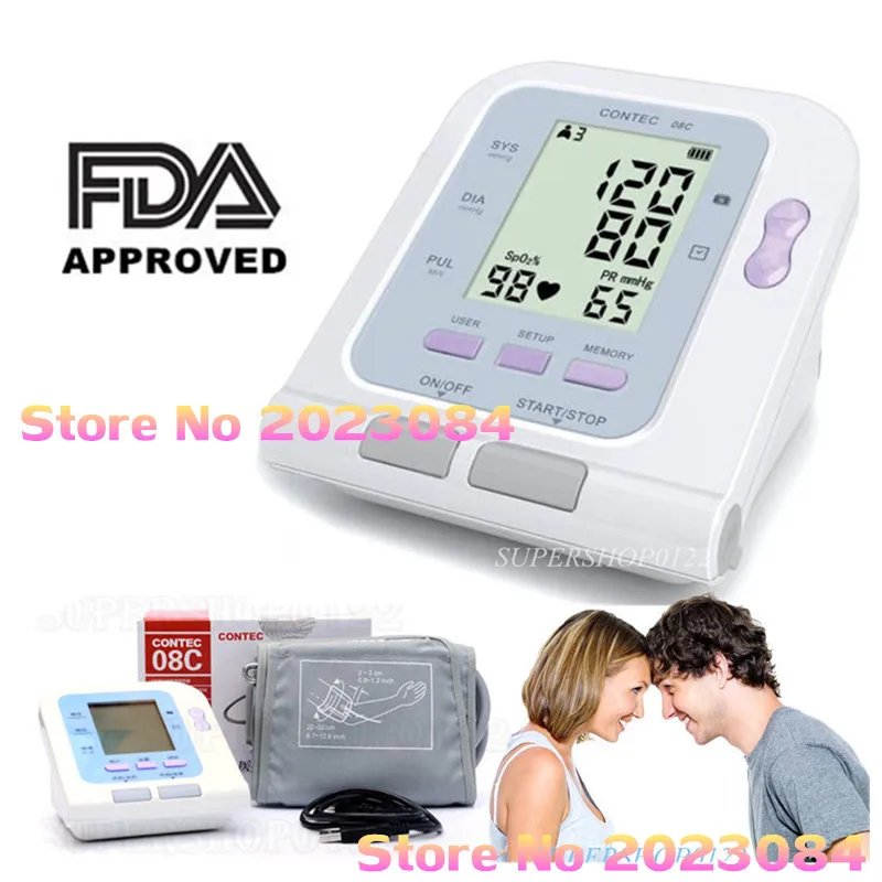 Digital Blood Pressure Monitor Sphygmomanometer CONTEC08C PC Software Adult Cuff
Digital Blood Pressure Monitor Sphygmomanometer CONTEC08C PC Software Adult Cuff