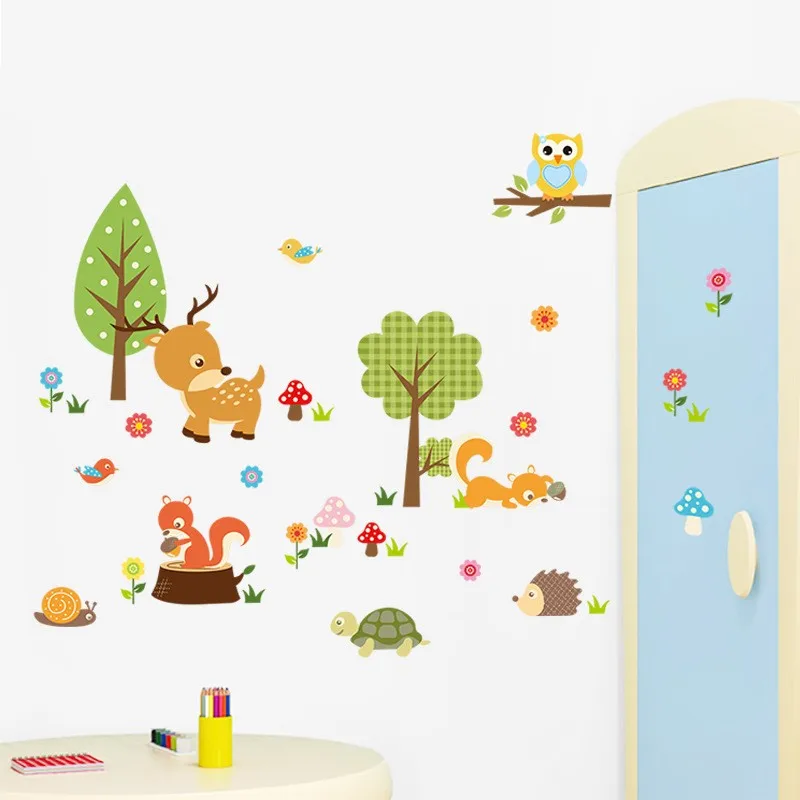 Cute Animals Wall Sticker Zoo Tiger Owl Turtle Tree Forest Vinyl Art Wall Quote Stickers Colorful PVC Decal Decor Kid Baby Room
Cute Animals Wall Sticker Zoo Tiger Owl Turtle Tree Forest Vinyl Art Wall Quote Stickers Colorful PVC Decal Decor Kid Baby Room
