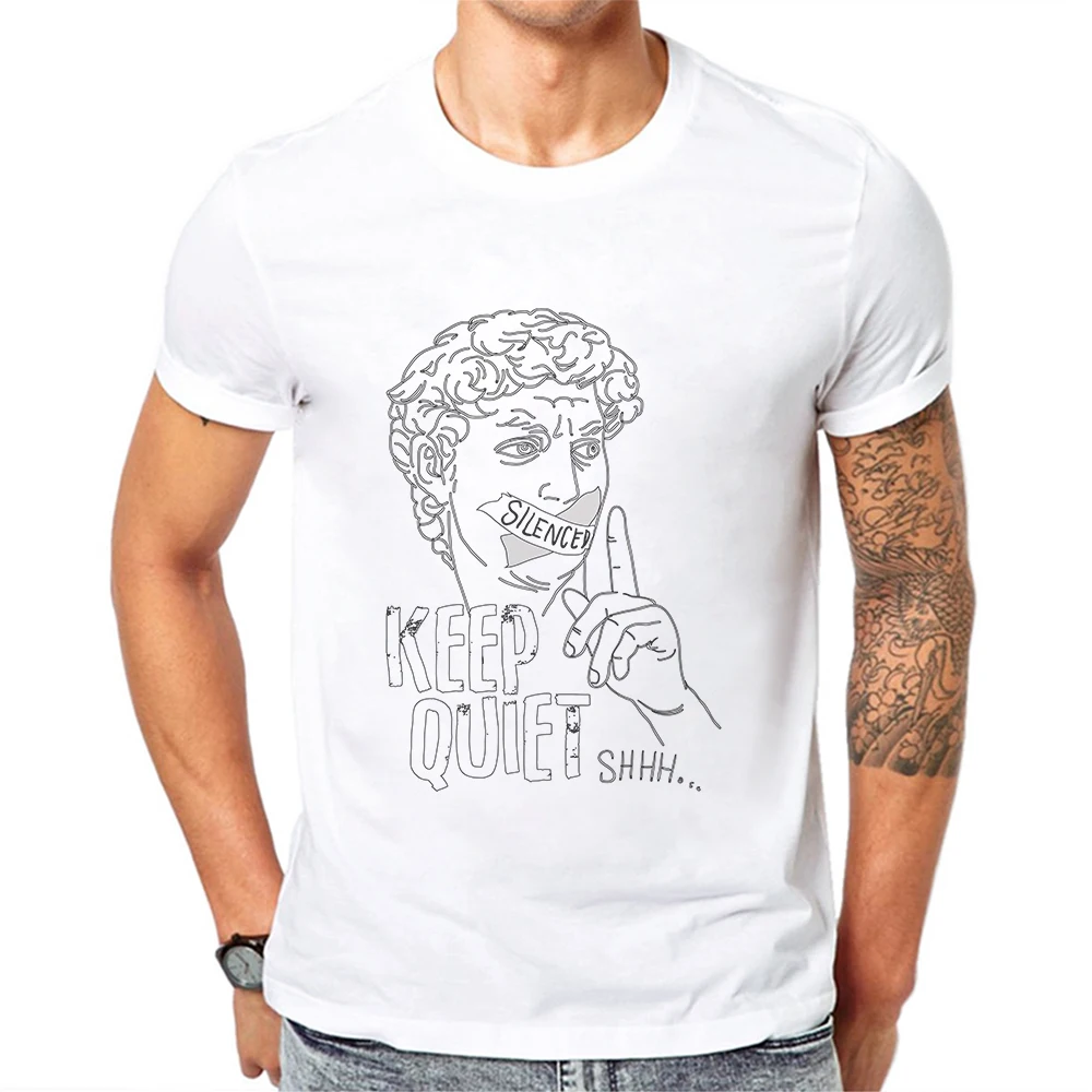 Limited Time Discount Funny Mens T Shirts Cotton Cool Tshirt Costume T-Shirt Creative Printing Keep Quiet Men Short Sleeve Tees
Limited Time Discount Funny Mens T Shirts Cotton Cool Tshirt Costume T-Shirt Creative Printing Keep Quiet Men Short Sleeve Tees
