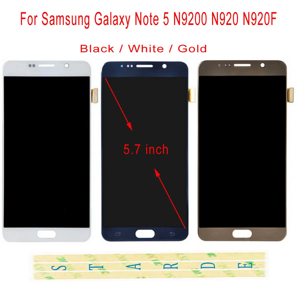 Сменный ЖК-дисплей STARDE для Samsung Galaxy Note 5 N9200 N920 N920F, ЖК-дисплей с сенсорным экраном, дигитайзер, сборка 5,7 дюйма
Сменный ЖК-дисплей STARDE для Samsung Galaxy Note 5 N9200 N920 N920F, ЖК-дисплей с сенсорным экраном, дигитайзер, сборка 5,7 дюйма