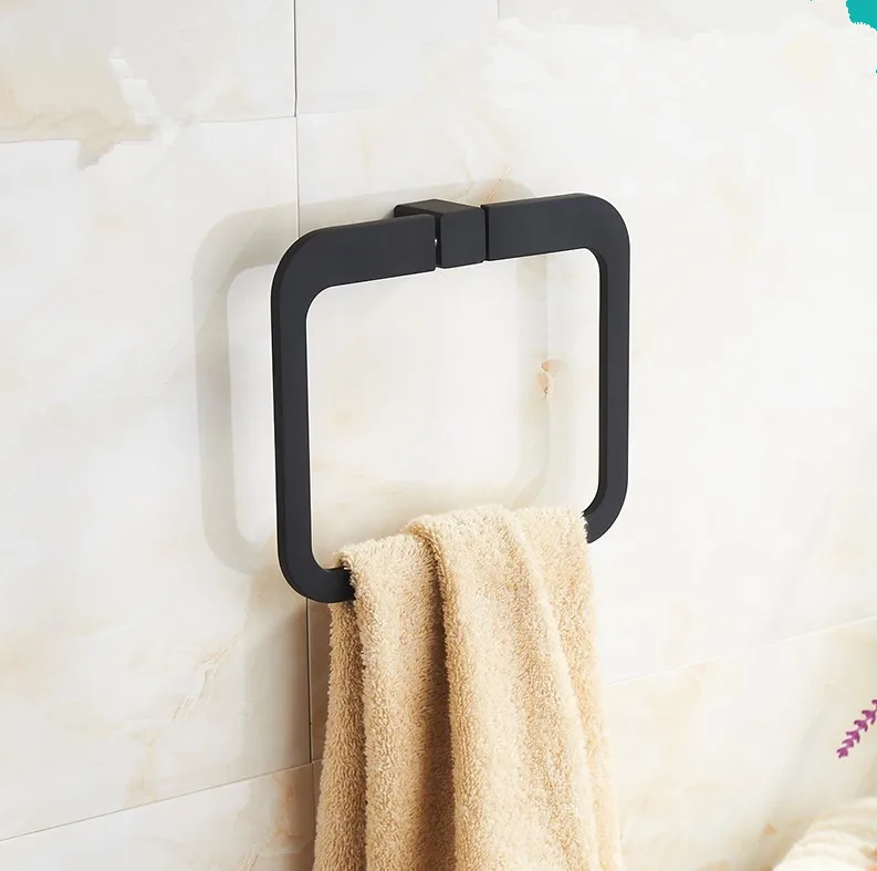 Аксессуары для ванной комнаты Vitange черная отделка квадратное кольцо для полотенец Держатель и Полотенцесушитель/настенный материал из нержавеющей стали 
Аксессуары для ванной комнаты Vitange черная отделка квадратное кольцо для полотенец Держатель и Полотенцесушитель/настенный материал из нержавеющей стали