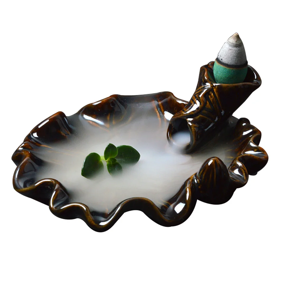 Buddhism Decoration Ceramic Backflow Incense Holder Burner Decor Censer Aroma Burner Stick Holder Wooden Incense Burner A
Buddhism Decoration Ceramic Backflow Incense Holder Burner Decor Censer Aroma Burner Stick Holder Wooden Incense Burner A