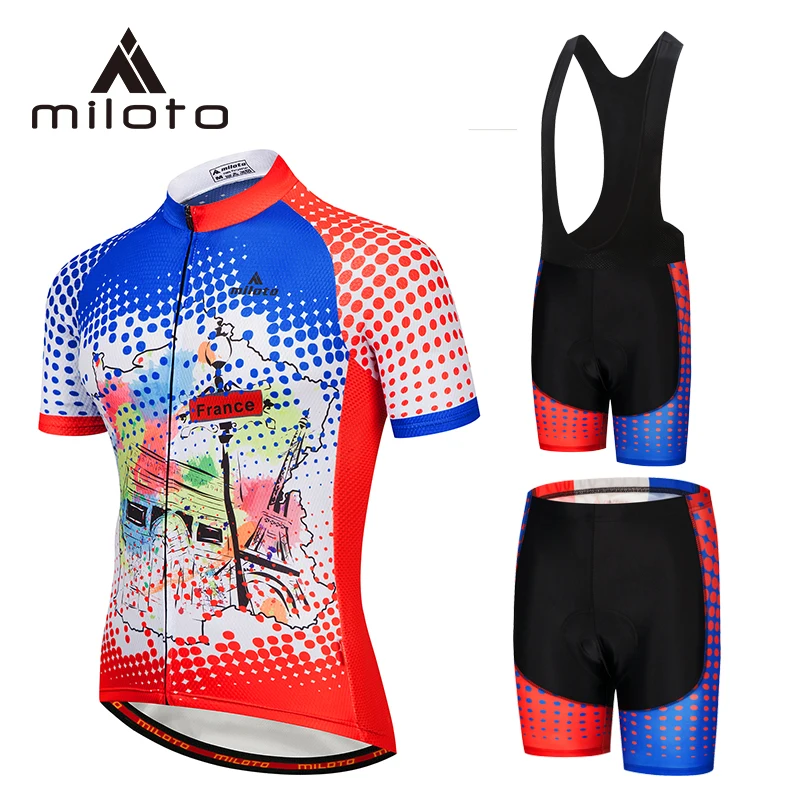 MILOTO Short Cycling Clothing Bib Sets gel padded Summer Short Sleeve Ropa Ciclismo Hombre Riding Road MTB Cycling Jersey Suits
MILOTO Short Cycling Clothing Bib Sets gel padded Summer Short Sleeve Ropa Ciclismo Hombre Riding Road MTB Cycling Jersey Suits