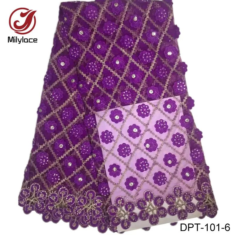 Newest african french net lace fabric with stones lovely embroidery flower tissue design hot fashion tulle lace fabric DPT-101
Newest african french net lace fabric with stones lovely embroidery flower tissue design hot fashion tulle lace fabric DPT-101
