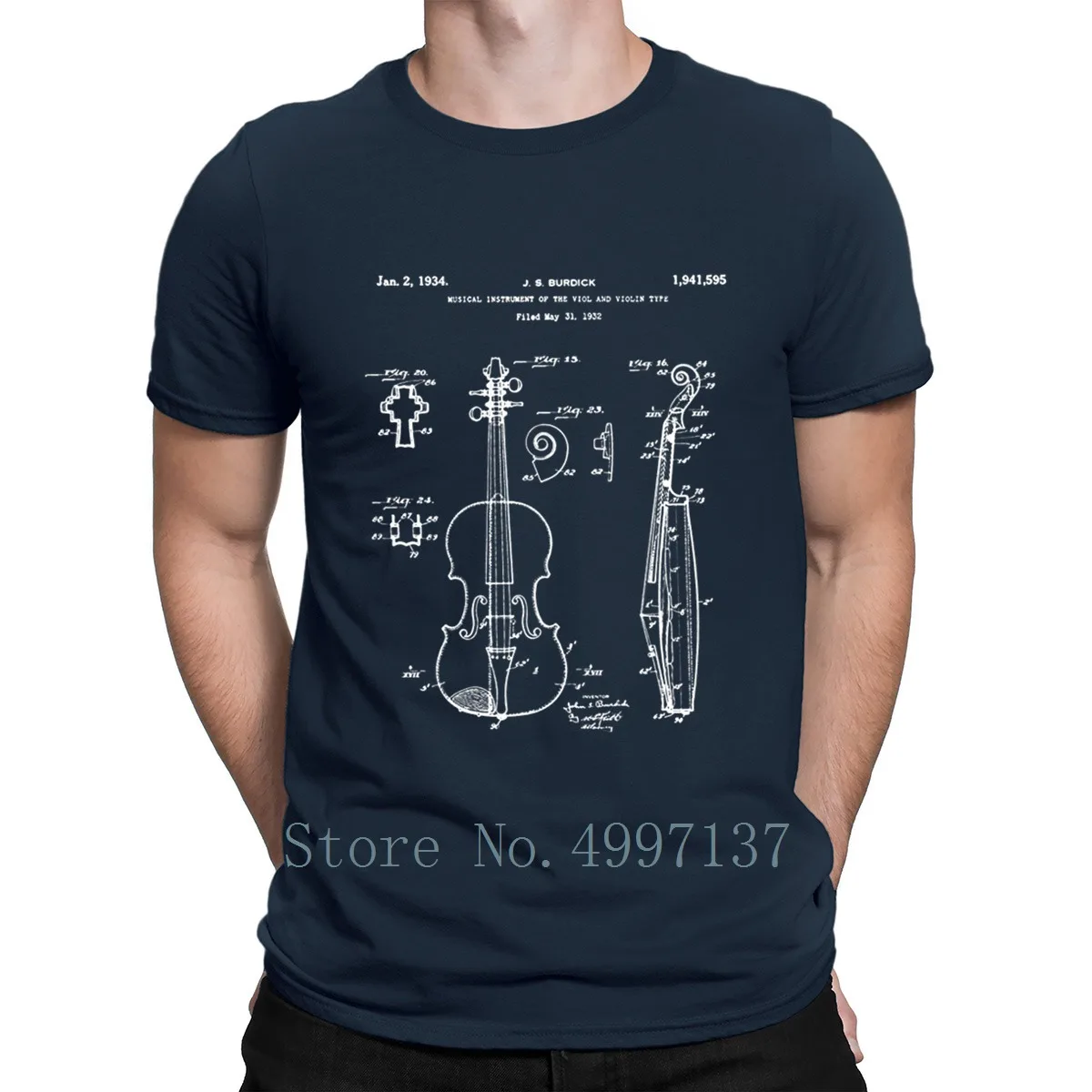 Vintage Patent Print 1932 Violin Player T Shirt S-Xxxl Normal Cute Summer Standard Tee Shirt Breathable Designing Shirt
Vintage Patent Print 1932 Violin Player T Shirt S-Xxxl Normal Cute Summer Standard Tee Shirt Breathable Designing Shirt