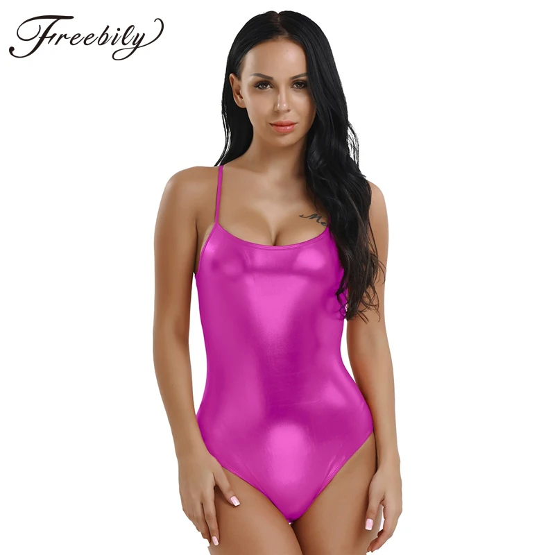 Women Patent Leather Professional Ballet Leotards Gymnastics Leotard Shiny Metallic Bodysuit Adult Stage Dance Costumes
Women Patent Leather Professional Ballet Leotards Gymnastics Leotard Shiny Metallic Bodysuit Adult Stage Dance Costumes