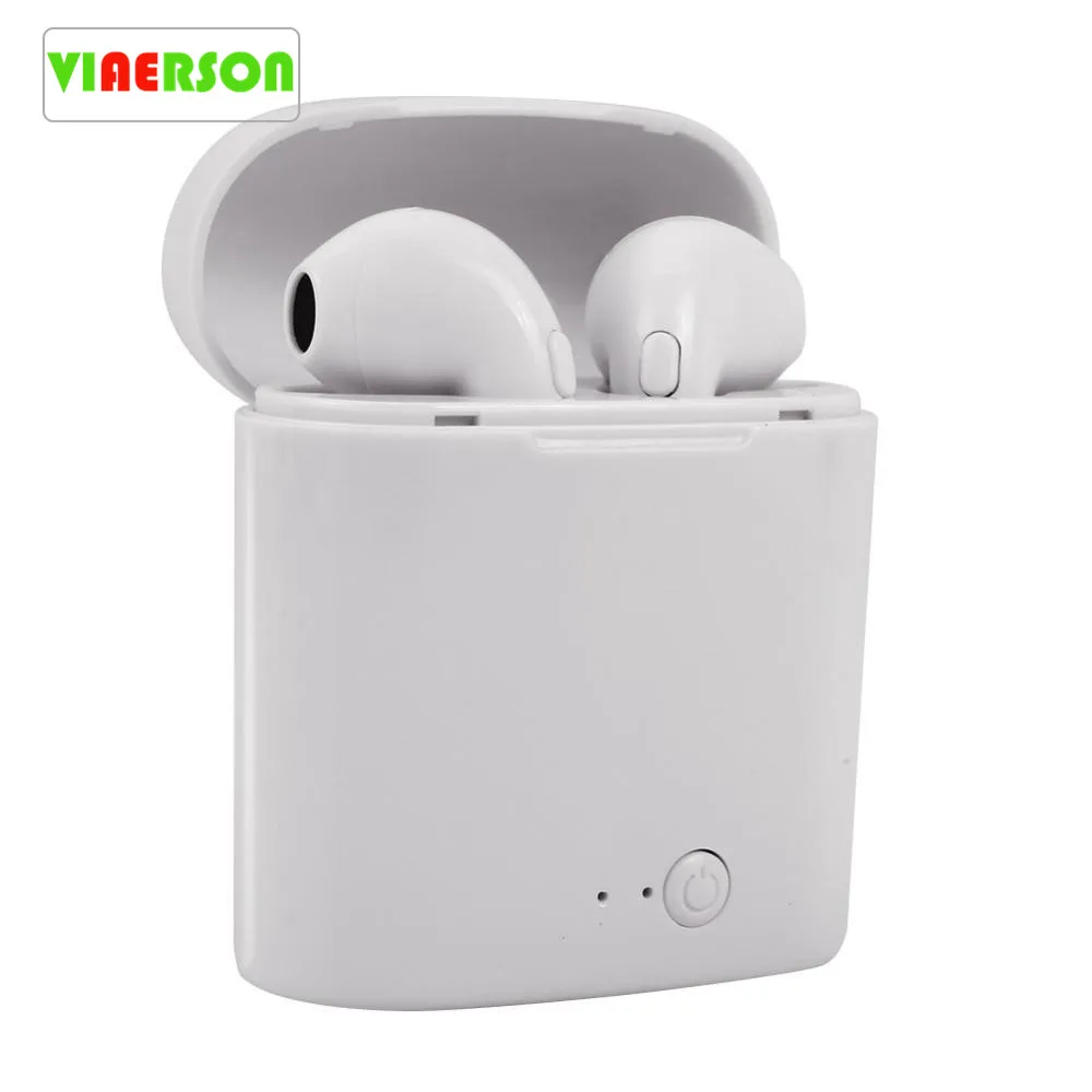 VIAERSON i7s TWS Bluetooth наушники стерео беспроводные с зарядным устройством для xiaomi все