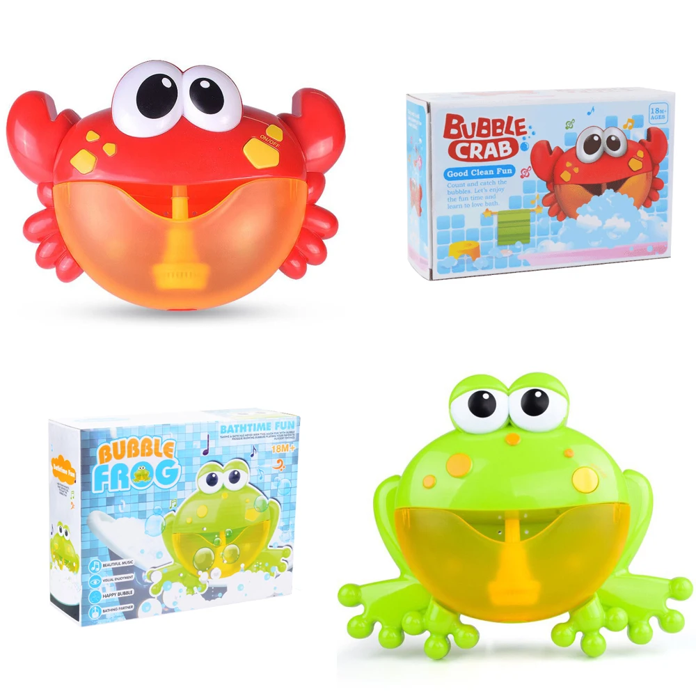 Outdoor Frog&Crabs Bubble Machine Octopus Bath Toy Baby Bubbles Maker Swimming Bathtub Soap Water Toys for Children with Music
Outdoor Frog&Crabs Bubble Machine Octopus Bath Toy Baby Bubbles Maker Swimming Bathtub Soap Water Toys for Children with Music