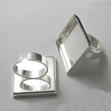 High quality 25mm square, Adjustable Ring Bases/ Blanks/Sterling Silver Plated Jewelry findings
High quality 25mm square, Adjustable Ring Bases/ Blanks/Sterling Silver Plated Jewelry findings