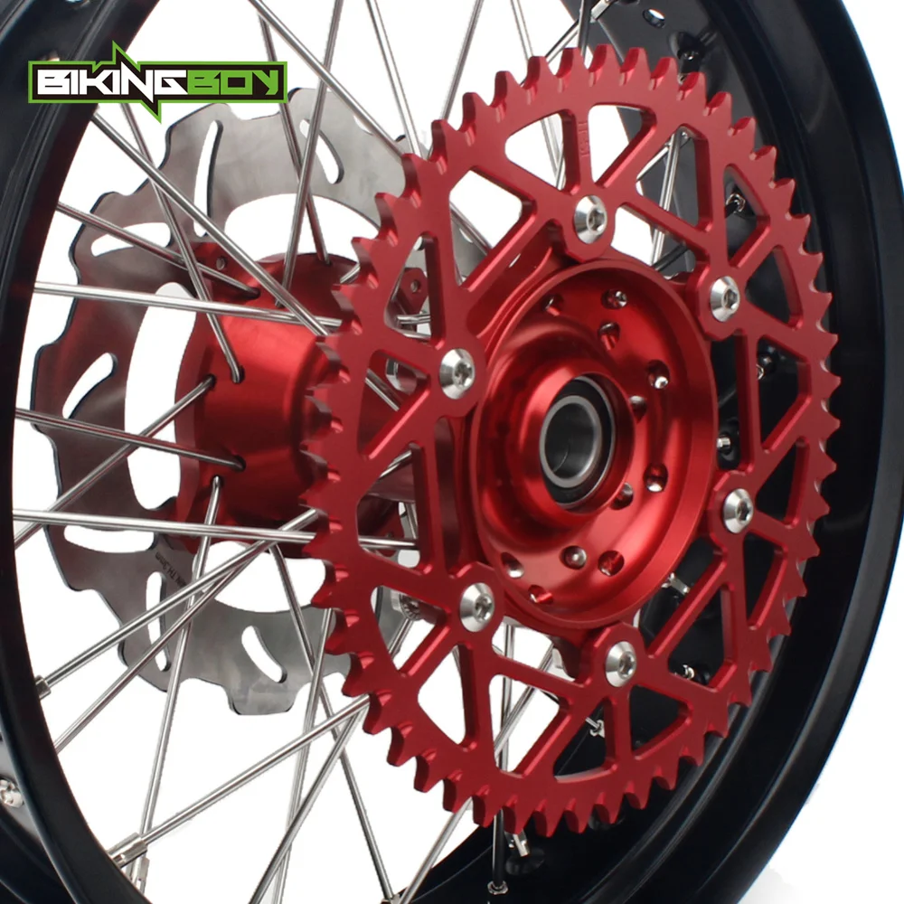 BIKINGBOY 17" Wheels Rims Hubs Discs Bracket Sprocket Set For Honda CRF250R 2014 CRF450R 2013-2014 CRF 250 X 14-17 CRF450X 13-15
BIKINGBOY 17" Wheels Rims Hubs Discs Bracket Sprocket Set For Honda CRF250R 2014 CRF450R 2013-2014 CRF 250 X 14-17 CRF450X 13-15
