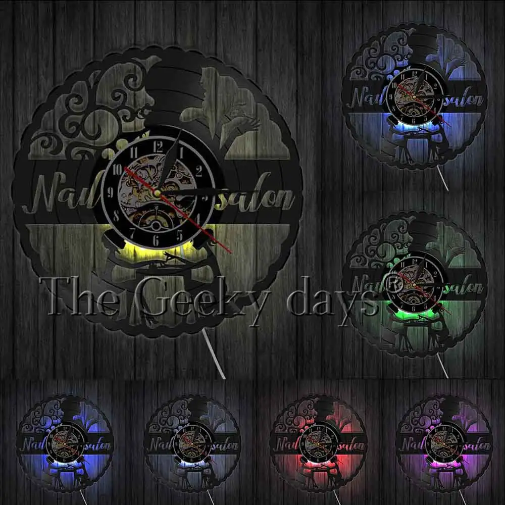 1 Piece Nail Salon Modern Vinyl Record Wall Clock Beauty Polish Manicure Pedicure Business Wall Art Manicurist Room Decor Clock
1 Piece Nail Salon Modern Vinyl Record Wall Clock Beauty Polish Manicure Pedicure Business Wall Art Manicurist Room Decor Clock