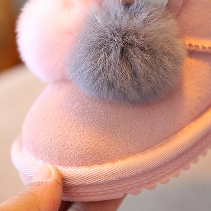 Size21-37 Toddler Cartoon Snow Boots Children Brand Baby Girl Fashion Genuine Leather Boots Kid Black Warm Pompon Ankle Boot
Size21-37 Toddler Cartoon Snow Boots Children Brand Baby Girl Fashion Genuine Leather Boots Kid Black Warm Pompon Ankle Boot