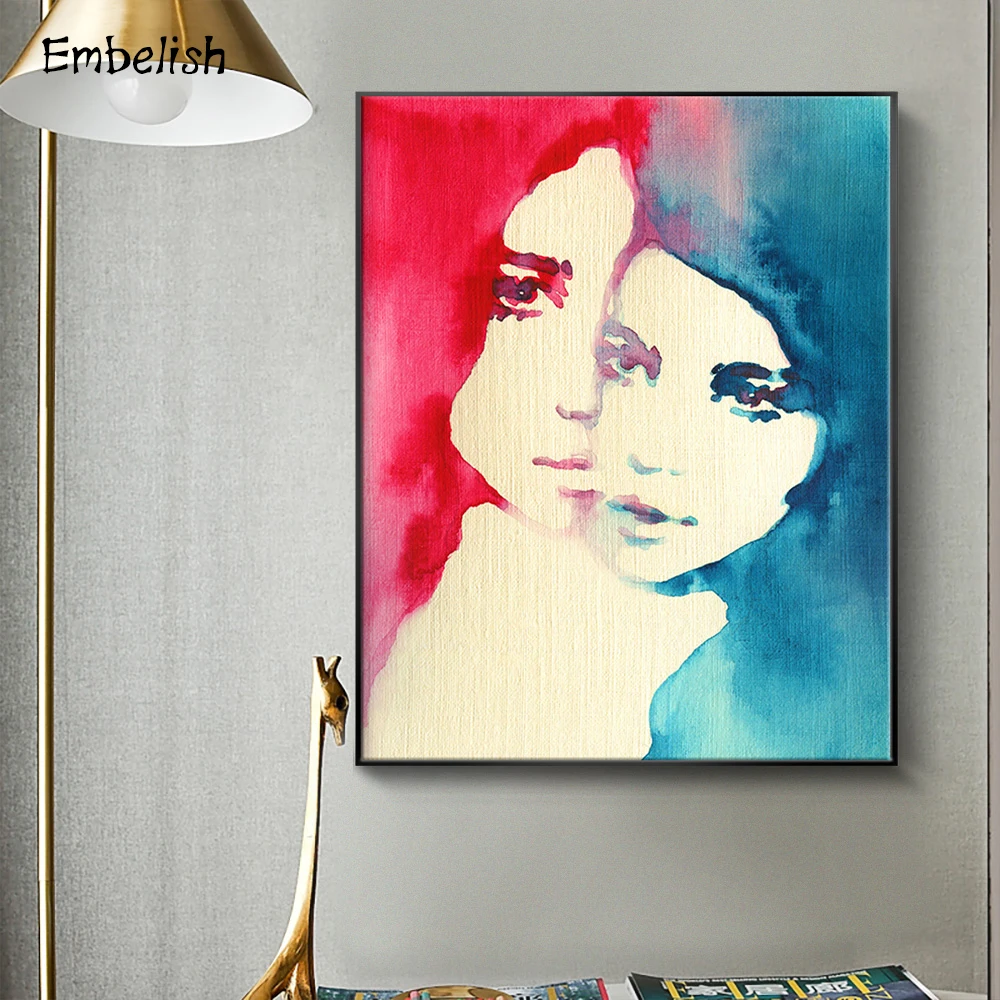 Embelsih Abstract Red And Blue Two Woman Fashion Wall Posters For Living Room HD Artworks Home Decor HD Canvas Painting Pictures
Embelsih Abstract Red And Blue Two Woman Fashion Wall Posters For Living Room HD Artworks Home Decor HD Canvas Painting Pictures
