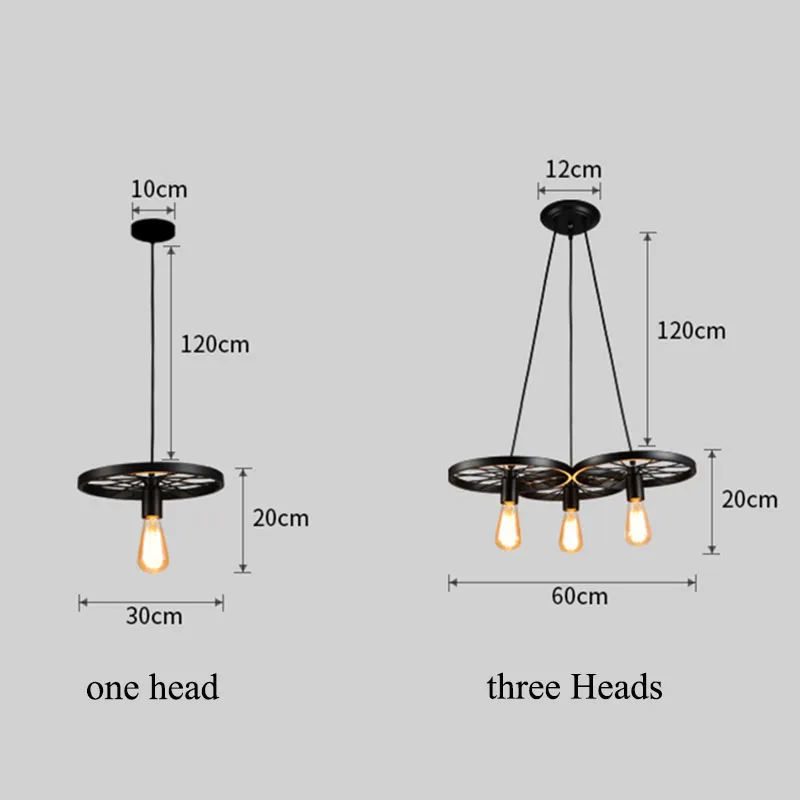 1 set Black Round Iron Wheel Light Pendant Light Cover Bar Light Vintage Dinning Room Light Wheel Cover & Shade
1 set Black Round Iron Wheel Light Pendant Light Cover Bar Light Vintage Dinning Room Light Wheel Cover & Shade