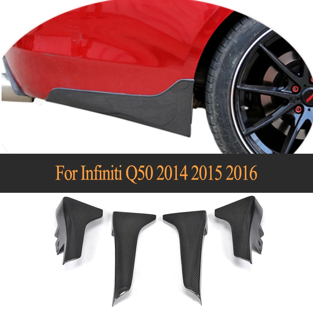 Carbon Fiber Front and Rear Carbon Fiber Mud flaps Splash Guard for Infiniti Q50 Sedan 4 Door 2014-2017 4pcs
Carbon Fiber Front and Rear Carbon Fiber Mud flaps Splash Guard for Infiniti Q50 Sedan 4 Door 2014-2017 4pcs