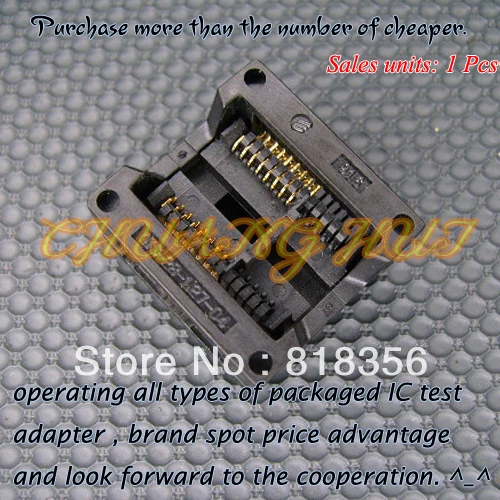 Тестовая розетка 1,27 мил SOP16/SOIC16 IC/адаптер программатора/сгорающая розетка мм шаг (стандартная)
Тестовая розетка 1,27 мил SOP16/SOIC16 IC/адаптер программатора/сгорающая розетка мм шаг (стандартная)