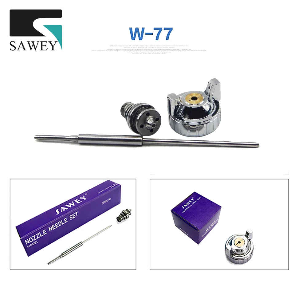 Sawey W-77 Portablely HVLP, пневматический пистолет, детали автомобиля, комплект насадок для распыления краски, Стандартный инструмент для краски, бесплатная доставка
Sawey W-77 Portablely HVLP, пневматический пистолет, детали автомобиля, комплект насадок для распыления краски, Стандартный инструмент для краски, бесплатная доставка
