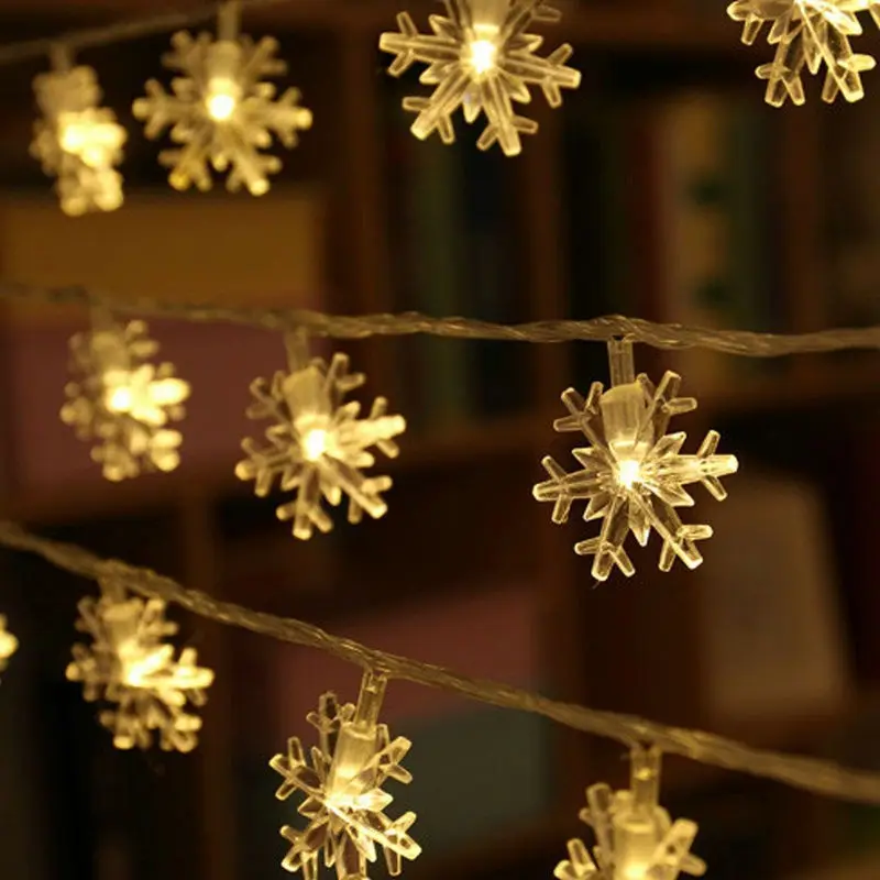 5M 40LEDs Snowflake shaped Battery Powered Indoor Fairy Lights String Light Home Party Xmas Christmas tree bar decor-3 colors
5M 40LEDs Snowflake shaped Battery Powered Indoor Fairy Lights String Light Home Party Xmas Christmas tree bar decor-3 colors