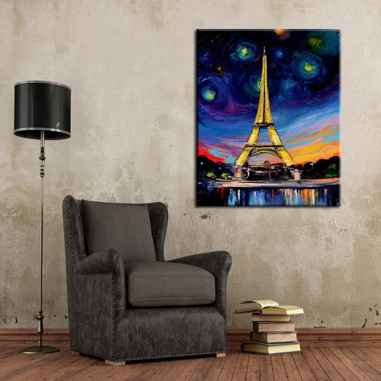Abstract Paris Night Landscape Oil Painting On Canvas Abstract Eiffel Tower Oil Painting On Canvas For Wall Artwork
Abstract Paris Night Landscape Oil Painting On Canvas Abstract Eiffel Tower Oil Painting On Canvas For Wall Artwork