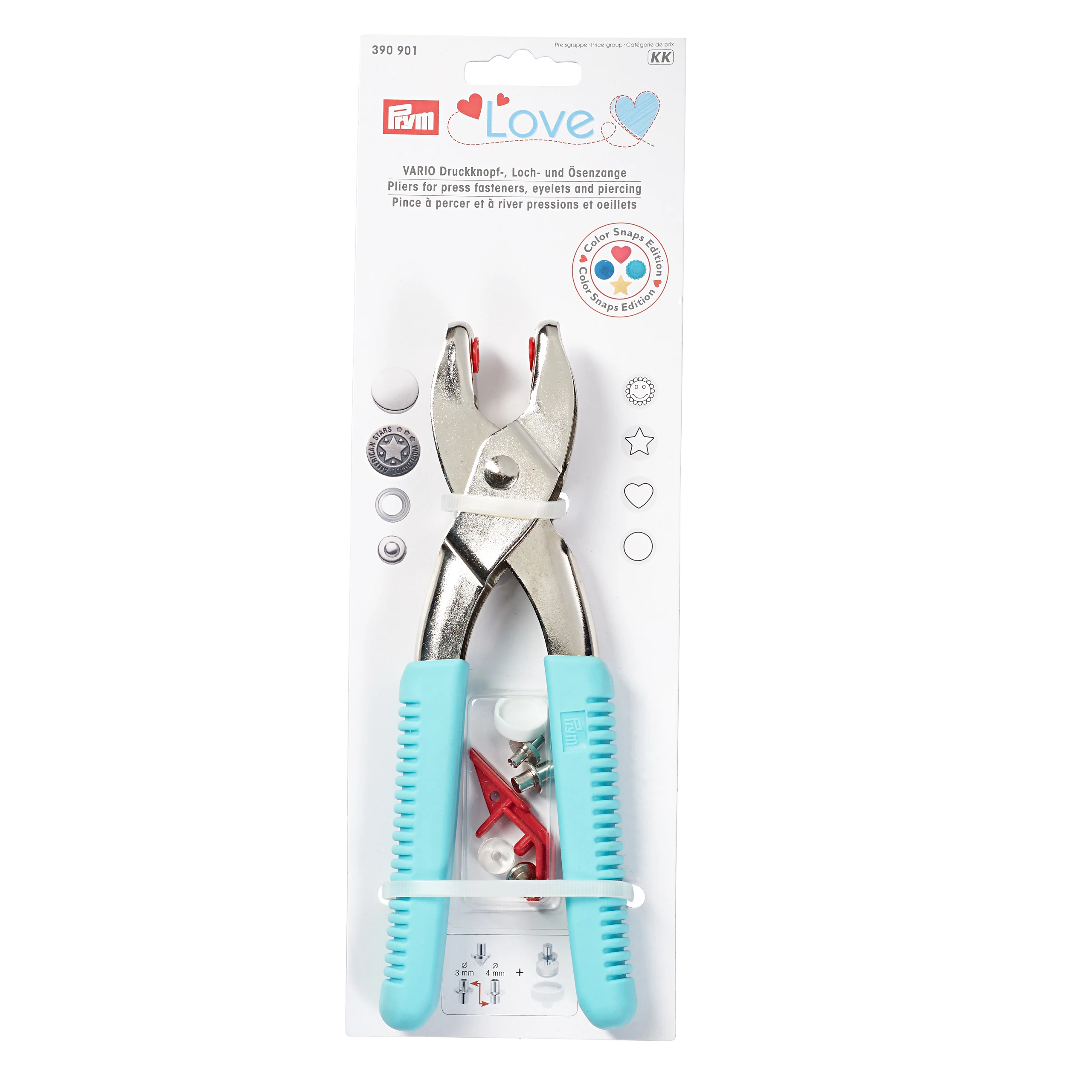 Germany Prym 390901 pliers, set, with puncture tool, manual DIY, sewing accessories, patchwork, sewing, plastic sheet
Germany Prym 390901 pliers, set, with puncture tool, manual DIY, sewing accessories, patchwork, sewing, plastic sheet